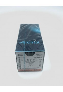  Мононить из сополимера гликолид-e-капролактон (PGC25) рассасывающаяся 4.0 / 17мм / Колющая., 1/2, премиум